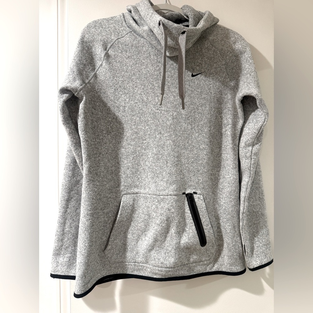 Nike Heather Gray Fleece Hoodie